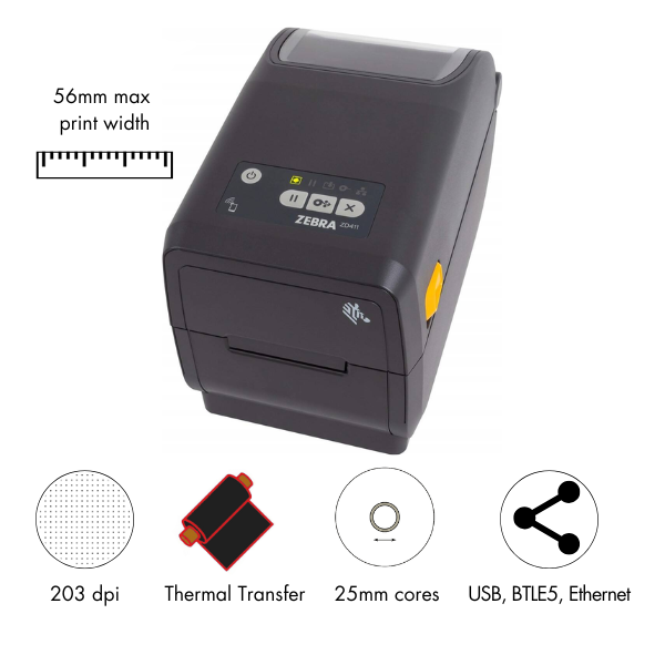 ぴーなっつ　Personal Energy Imprinter ZD4A022-T0EE00EZ Zebra ZD411 label printer from Smart Print and